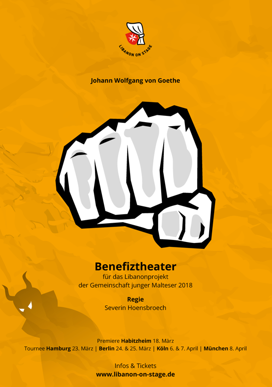 2018 geht Libanon on Stage mit "Faust" von Goethe auf Tournee.